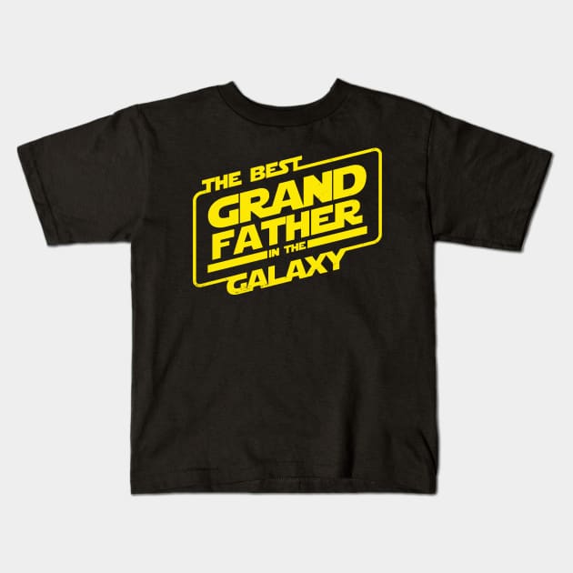 The Best Grandfather in the Galaxy Gift For Grandfathers Dads Granddads Kids T-Shirt by BoggsNicolas